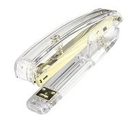 Omquot Agrafeuse à économie de Travail de Style Minimaliste pour L'école de Bureau, Agrafeuse à Main Pratique et Pratique pour une Prise en Main sans Effort, en Métal Acrylique pour Bureau, Petite