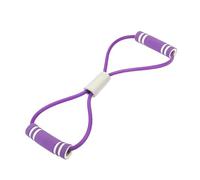 Omquot Bande de Résistance élastique Réglable en Forme de 8, Corde de Traction pour L'étirement des Bras et des épaules (Violet)