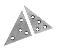 Omquot Bloc D'angle Outil de Mesure de Machiniste en Acier au Manganèse de Haute Précision pour L'inspection du Travail des Métaux, Blocs de Jauge, pour Outil de Machiniste, Lot de 2