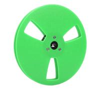 Omquot Bobine Vide de Bande Sonore de 7 Pouces avec 3 Trous pour les Lecteurs de Bande, Remplacement Universel pour les Audiophiles et les Ingénieurs du Son Professionnels, ABS (Vert)