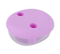 Omquot Boîte à Collations Portable et Réutilisable, Anti-fuite, sans Gâchis, pour les Voyages, Design adapté aux Enfants pour le Travail Scolaire, Silicone ABS 4,72 X 3,94 X 2,36 Pouces (Violet)