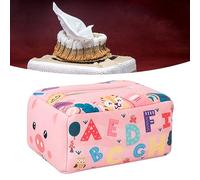 Omquot Boîte à Mouchoirs pour bébé, Jouets d'apprentissage Sensoriel Colorés pour Tout-Petits, Boîte à écharpe Douce, Conception Réverbérante pour Le Développement Précoce, Art du Tissu 5,51 X 7,09