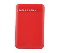 Omquot Boîtier de Disque Dur USB3.0 6 Gbit/s, Installation Outil avec Indicateurs LED pour Les Passionnés de Technologie (Rouge)