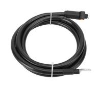 Omquot Câble D'alimentation à Haute conductivité 4 AWG, pour Véhicules, Terminal SC25-8, Cordon Noir pour Voiture, Bateau, Moto, Tracteur (1,5 m/4,9 pieds)