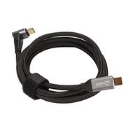 Omquot Câble USB C à 90 Degrés Haute Vitesse 4K 60Hz PD100W Type C, Cordon de Charge Rapide pour Pont à Vapeur, Ligne de Tressage en Nylon et Alliage D'aluminium (150 cm)