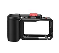 Omquot Cage de Caméra en Alliage D'aluminium pour Action 4 3 5PRO avec Extension de Chaussure Froide pour Un Tournage Créatif