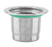 Omquot Capsule de café Réutilisable en Acier Inoxydable, Rechargeable pour Machine à café, de qualité Alimentaire, Durable, Lavable et Réutilisable, Facile à Nettoyer et à Ranger pour les Amateurs de