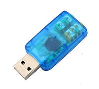 Omquot Carte Son USB 3D Virtuelle, Adaptateur 5.1 Canaux pour PC, Prise Plug and Play pour Haut-Parleur/Casque/Microphone