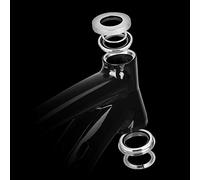 Omquot Casque à Roulement scellé Interne, Roulement en Acier Inoxydable Solide, Rotation Flexible, Excellent Effet Lubrifiant pour la Mise à Niveau du Vélo (Argent)