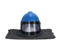 Omquot Casque de Protection pour Sableuse, Capot d'alimentation en Air Léger pour Le Sablage, la Peinture, Le Nettoyage et la Découpe