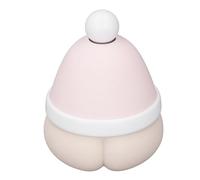 Omquot Chauffe-Mains Miniature Mignon en Forme de Fesses de Pêche, Banque d'alimentation pour la Maison et Le Bureau, Chauffage de Poche Portable 3 en 1, 4000 MAh, Rechargeable par USB (Rose)