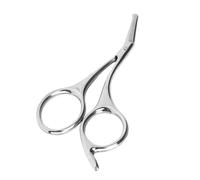 Omquot Ciseaux de Toilettage des Poils du Nez, Outil de Coupe Sûr et Durable en Acier Inoxydable pour Hommes et Femmes (Argent)
