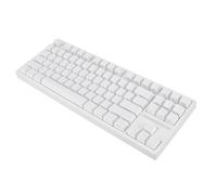 Omquot Clavier Mécanique sans Fil 87 Touches rétroéclairé RVB Anti-Image Fantôme Type C pour Les Jeux et Le Travail Blanc