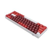 Omquot Clavier Mécanique sans Fil Rvb, 68 Touches, Clavier de Jeu Compact, Interrupteur Bleu, pour Travailler et Jouer, Blanc, Taille 60%