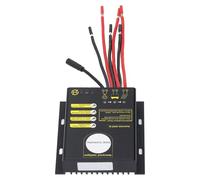 Omquot Contrôleur de Charge Solaire PWM Réglable Résistant à L'eau avec Bluetooth pour Systèmes de Batterie Li Ion 12 V 24 V 30A