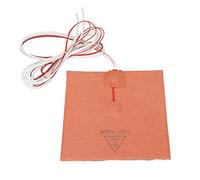 Omquot Coussin Chauffant en Gel de Silice Précis, Résistant aux Hautes Températures avec Colle Arrière pour Accessoires D'imprimante 3D, 150x150mm, Orange (12V 150W)