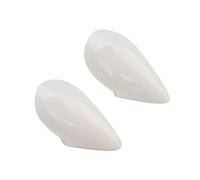 Omquot Défenses de vampire, fausses dents en résine, accessoires pour fêtes d'Halloween pour enfants et adultes, décoration vivante de dentiers pour fêtes d'Halloween (15 mm)