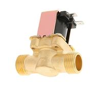 Omquot Électrovanne électrique en Laiton 1/2" - Contrôle Fiable de L'eau pour un Usage Domestique - Résistante à L'usure, Anticorrosion - Compatible avec les Robinets D'évier de Cuisine