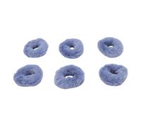 Omquot Ensemble D'attaches de Cheveux en Fourrure, 6 Pièces, Chouchous Doux et Flous pour Filles, Bandes élastiques Moelleuses pour Coiffures Mignonnes (#3)