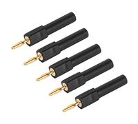 Omquot Ensemble de Conversion de Fiche Banane, Artisanat Exquis, Bonne conductivité pour Diverses Applications (Noir)