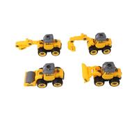 Omquot Ensemble de Jouets de Camion de Véhicules de Construction, Ensemble de Jeu éducatif Portable pour Enfants, Jouet de Pelle, Jouets de Camion D'ingénierie pour Enfants