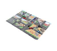Omquot Ensemble de Voiture moulé sous Pression, Jouet de Simulation de Course éducatif en Alliage pour Enfants, Carte Incluse
