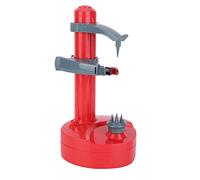 Omquot Éplucheur de Fruits électrique Automatique, Outil D'épluchage Efficace pour la Cuisine, Usage Domestique, ABS + Acier Inoxydable Rouge (Rouge)