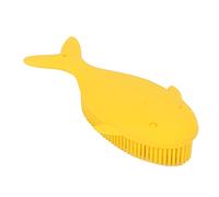 Omquot Épurateur de Bain en Silicone Exfoliant Design Baleine pour un Massage et un Nettoyage Doux de bébé 1 unité (Jaune)