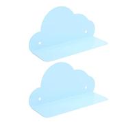 Omquot Étagères Flottantes Précises en Fer pour Un Rangement Compact dans Le Salon, la Salle de Bain, la Chambre à Coucher pour Les Amateurs de Nuages, 2 Pièces