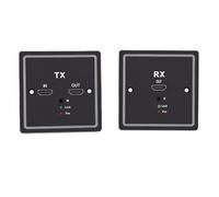 Omquot Extension de Panneau Mural Multimédia Cat6 HD, Prenant en Charge la Vidéo HD Haute Résolution pour les Consoles de Jeu et les écrans, émetteur-récepteur