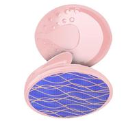 Omquot Gomme à Cheveux épilateur Indolore en Nano-cristal pour les Types de Peau Conception à Poignée Facile pour les Jambes et les Bras (Rose)