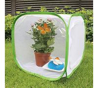 Omquot Grande Cage D'élevage de Papillons Ventilée et Durable, pour Cultiver des Insectes pour Les Jardiniers, Matériel de Filet en Fil de Polyester (30 * 30 * 30cm)