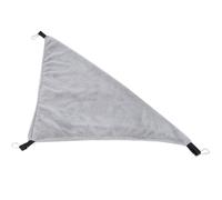 Omquot Hamac Triangulaire pour Petit Animal Domestique, Lit Suspendu pour écureuil, Hamster, Cochon d'Inde, Nid de Repos en Toile Durable pour Toutes Les Saisons, Gris 15,7 X 7,5 X 0,4 Pouces (Gris)
