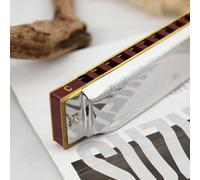 Omquot Harmonica 10 Trous, Son Clair, Orgue à Bouche à Prononciation Stable, Idéal pour les Professionnels (C)