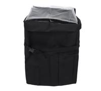 Omquot Housse de Pompe de Chauffage de Spa, Toile en Polyester Imperméable et Durable avec Fermeture éclair et Fenêtre Supérieure Transparente pour 16,9x14,9x21,2 Pouces