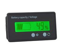 Omquot Indicateur de Moniteur de capacité de Batterie à écran LCD pour Batteries au Plomb-acide, Lithium et Fer, étanche 12-84 V, Bleu/vert/blanc, 2,4 X 1,3 X 0,5", Réglage Simple pour les Activités