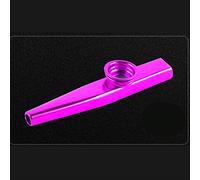 Omquot Instrument Kazoo en Métal Brillant avec Amplification de Voix Rauque, Petite Taille pour une Maîtrise Facile