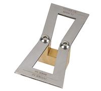 Omquot Jauge à Queue D'aronde pour le Travail du Bois, Règle de Marquage Fiable pour une efficacité Améliorée, Adaptée aux Artisans Menuisiers, Acier Inoxydable + Laiton 1:5/1:6/:7/:8 (pas d'échelle)