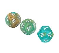 Omquot Jeu de Dés Astrologiques à Paillettes, Facile à Lire, pour Table de Divination, Jeu de société, Jouets Applicables pour Les Amateurs D'astrologie, Acrylique (Style 4)