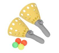 Omquot Jouet Boule à Double Catapulte, Matériau PP Durable pour l'exercice de Coordination œil-Main pour Enfants et Parents, 2 Pièces