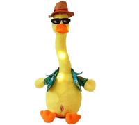 Omquot Jouet de Canard Dansant Musical électrique, Jouet de Canard en Peluche Mignon avec 120 Chansons pour Enfants, Enregistrement et de en Peluche Lumineux pour Un Apprentissage Amusant (#1)