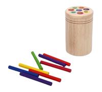 Omquot Jouet de Précis des Couleurs en Bois pour Les Tout-Petits, Jeu éducatif de Stimulation du Cerveau, Développement des Compétences de Correspondance des Couleurs avec du Bois D'hévéa