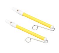 Omquot Jouet de Sifflet Coulissant Professionnel en Métal pour Enfants Débutants, santé et sans Odeur, Instrument de Musique D'introduction pour L'entraînement Vocal, Ensemble de 2 Sifflets