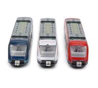 Omquot Jouet de Voiture en Alliage, Ensemble de 3 Pièces avec Apparence de Simulation et Fonction Coulissante, Jouet éducatif pour Enfants de 3 Ans et Plus ([(Rouge-Blanc-Bleu) pièces vendues])