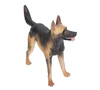 Omquot Jouet Modèle de Chien de Berger Allemand Réaliste à Haute Simulation, Accessoires éducatifs pour Enfants, Matériau PVC, 6,02 X 4,53 Pouces
