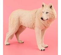 Omquot Jouet Modèle de Loup de Simulation, Détails Réalistes, Décoration Durable pour la Maison ou la Table, Jouet éducatif Permettant aux Enfants D'en Apprendre Davantage sur Les Animaux et Le
