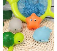 Omquot Jouets de Bain pour bébé, Jouet Flottant et Clignotant pour Baignoire des Tout-Petits, Exercice Amusant, Coordination des Mains et des Pieds pour Les Nourrissons, matériau: émail (Type A avec