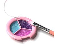 Omquot Kit de Maquillage pour Enfants pour Filles, Ensemble de Maquillage Créatif et coloré pour Se Déguiser avec des Amis - Non Toxique et Lavable 18 X 11,5 X 9 Cm (Couleur Assortie)