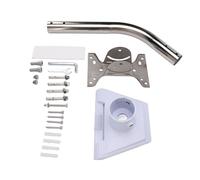 Omquot Kit de Montage Satellite, Support Réglable Résistant aux Intempéries pour Parabole Standard Gen3 V3, Blanc, Acier Inoxydable ASA, Angle Réglable de 88 °