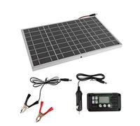 Omquot Kit de Panneaux Solaires 30W en Silicium Polycristallin avec Contrôleur 40A pour Camping-car et Bateaux en Plein Air